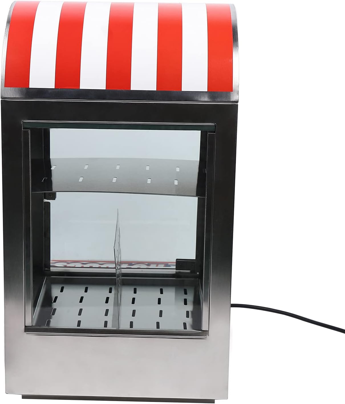 Hot Dog Steamer Machine, 110V 1500W 30-110℃/86-230℉ 2-Tier Commercial Top Load Hot Dog Hut Steamer