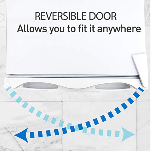 Commercial Cool Upright Freezer, Stand Up Freezer 6 Cu Ft with Reversible Door, Black