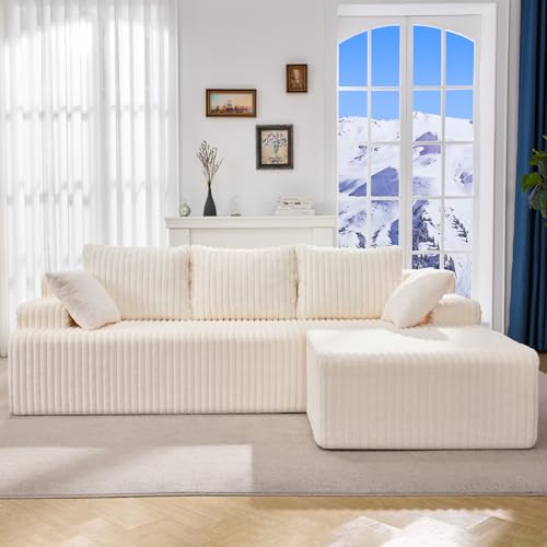 Modular Sectional Sofa Couches L-Shape Couch 3 Seat Modular Sofa Memory Foam Sectional Couches for Living Room
