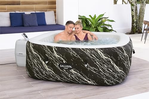 Bestway SaluSpa Hawaii EnergySense Smart Luxe AirJet Inflatable Hot Tub Spa (71" x 71" x 26") | Features LED Lights and App-Control | Fits Up to 4-6