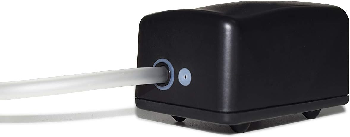 Battery Backup Solar Air Pump for Hydroponic Air Hoses and Bubble Stones, 3 Working Modes, 20 ft Extension Cable, 50 dB