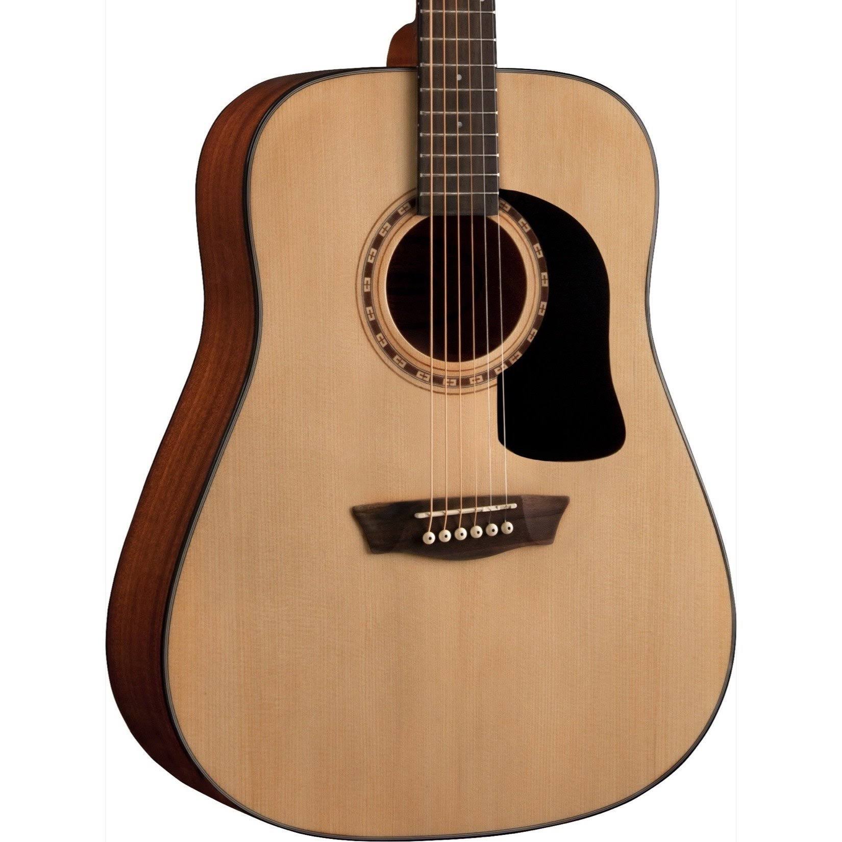 Washburn AD5K Dreadnought Natural Acoustic Guitar W Hardshell Case