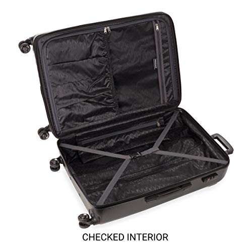 SwissGear 7272 Energie Expandable Hardside Luggage with Spinner Wheels and TSA Lock, Gunmetal, Carry-On 19-Inch