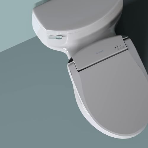 Brondell Bidet Toilet Seat with Remote Control, Heated Water, Custom Washes, Warm Air Dryer, Nightlight