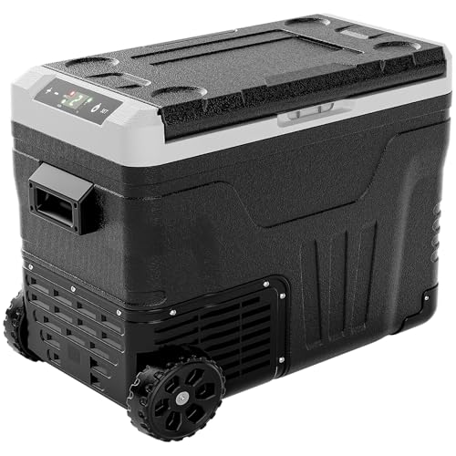 EUHOMY 12 Volt Refrigerator, 37QT(35L) Electric Cooler, Portable Freezer 12V/24V DC 110-240V AC, 12V Fridge -4�H~68�H