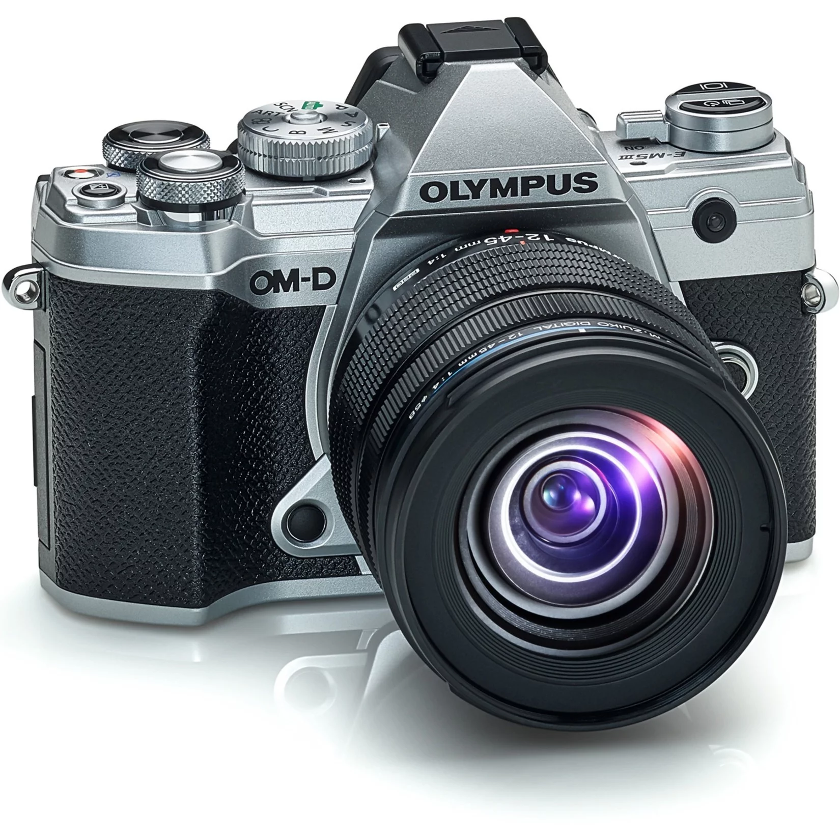 Olympus OM-D E-M5 Mark III 24.4 Megapixel Mirrorless Camera with Lens, 0.47", 1.77", Silver