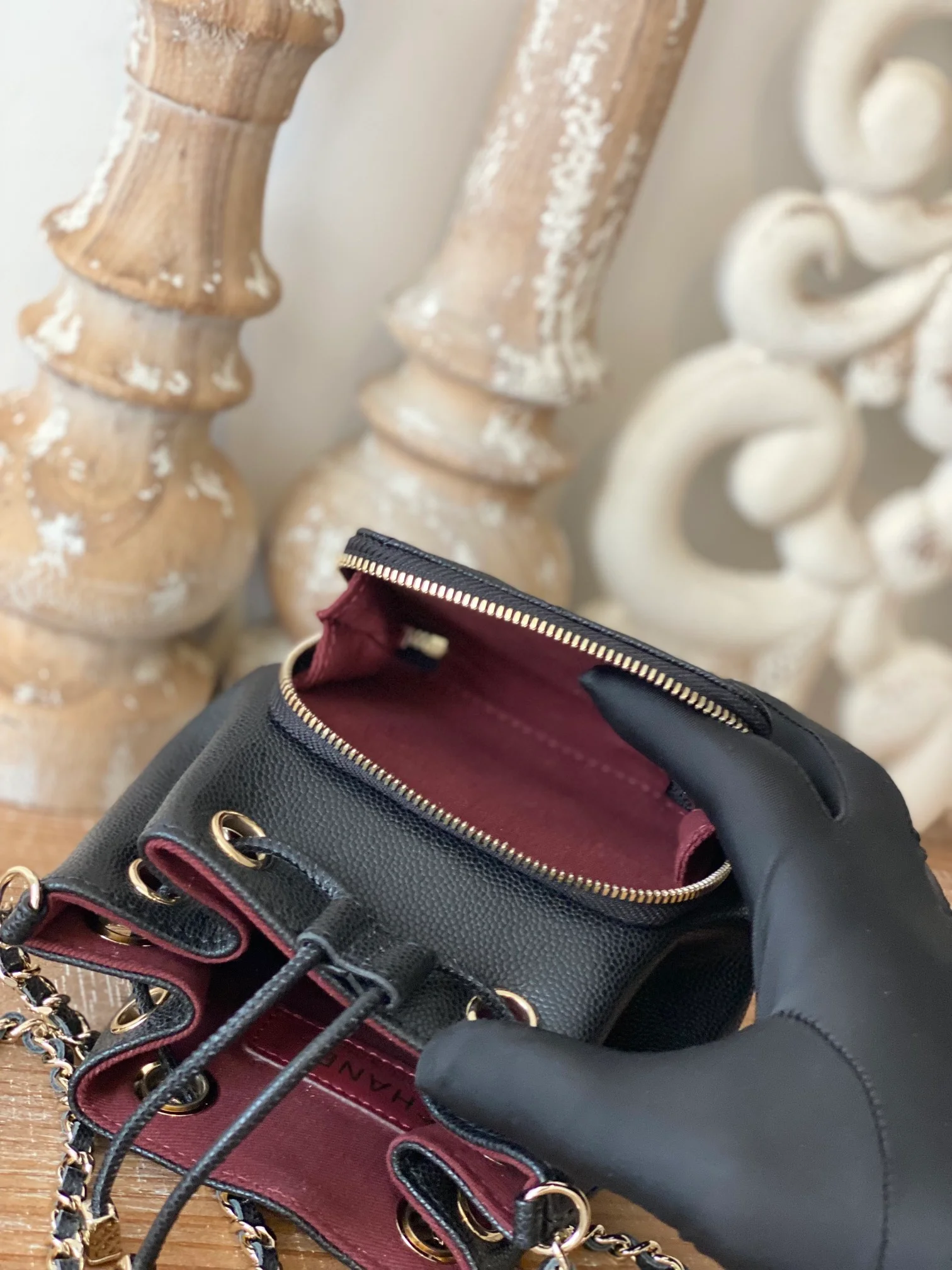Chanel Mini Bucket Bag With Strap Black For Women, Women&rsquo;s Bags 4.9in/12.5cm