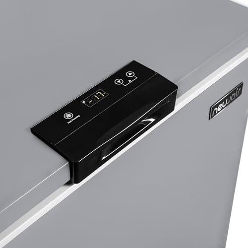 Newair 13.8 cu. ft. Upright Freezer, Fridge Freezer Convertible, Garage Ready Refrigerator, Frost Free Freezer with Door Alarm, Stand up Deep Freezer