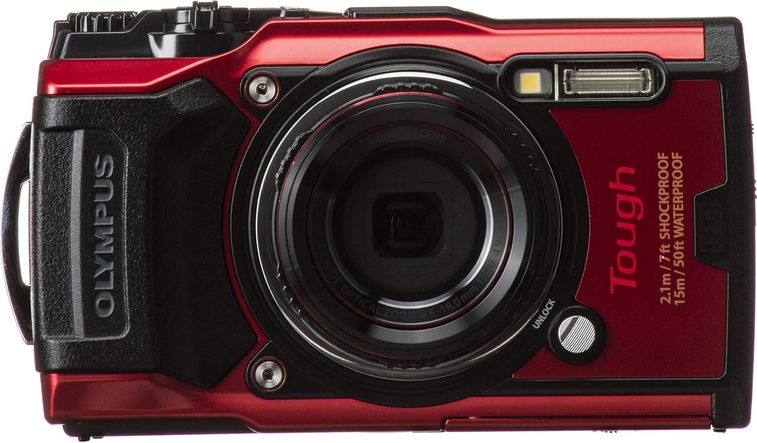 Olympus Tough TG-6 Digital Camera with Deluxe Accessory Bundle �?Includes: SanDisk Ultra 64GB SDXC Memory Card + 2X Seller's Replacement Batteries