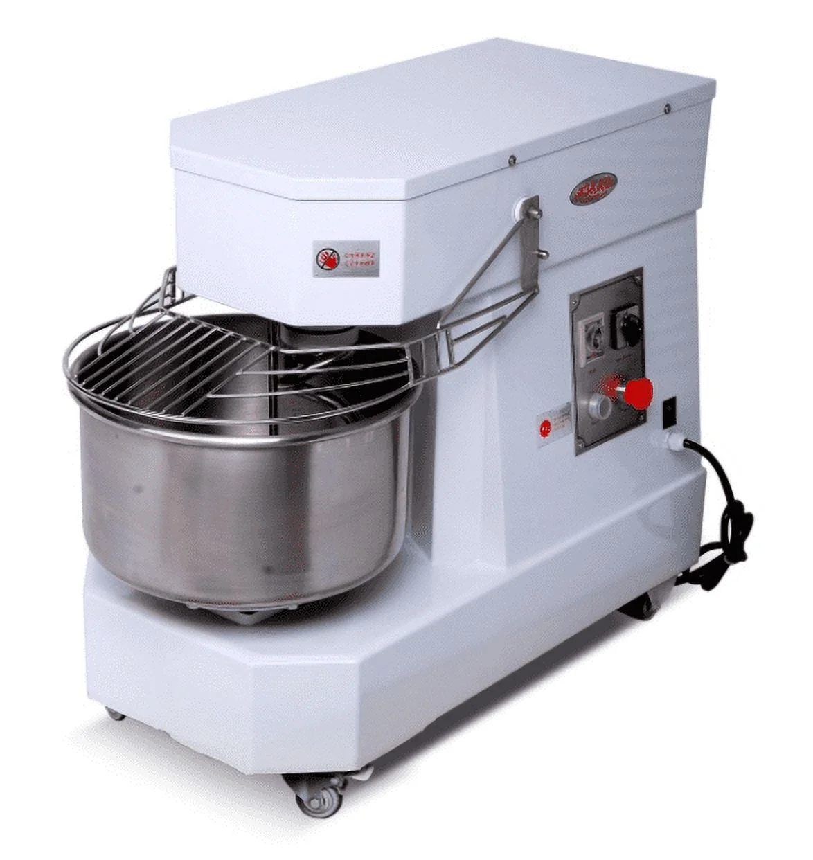 Hakka Commercial Dough Mixers 50 Quart Stainless Steel 2 Speed Spiral Mixers-DN50B(220V/60Hz,3 Phase) - Curated Treasures Market