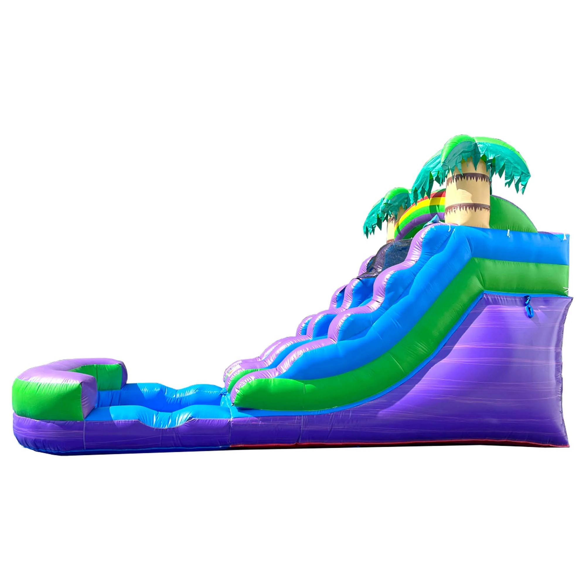 Pogo Bounce House Crossover Kids Inflatable Water Slide, Pink Unicorn with Blower, 12 ft