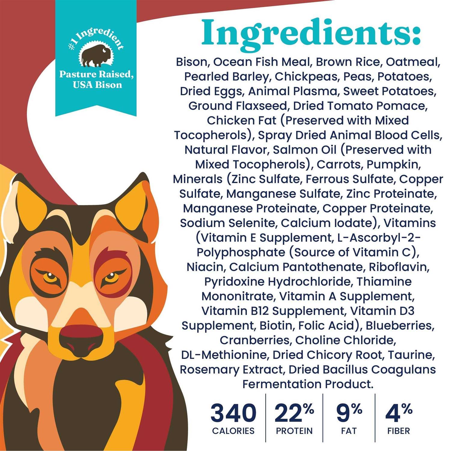 Solid Gold Nutrientboost Wolf King Bison Dry Dog Food - Pet Supplies online store