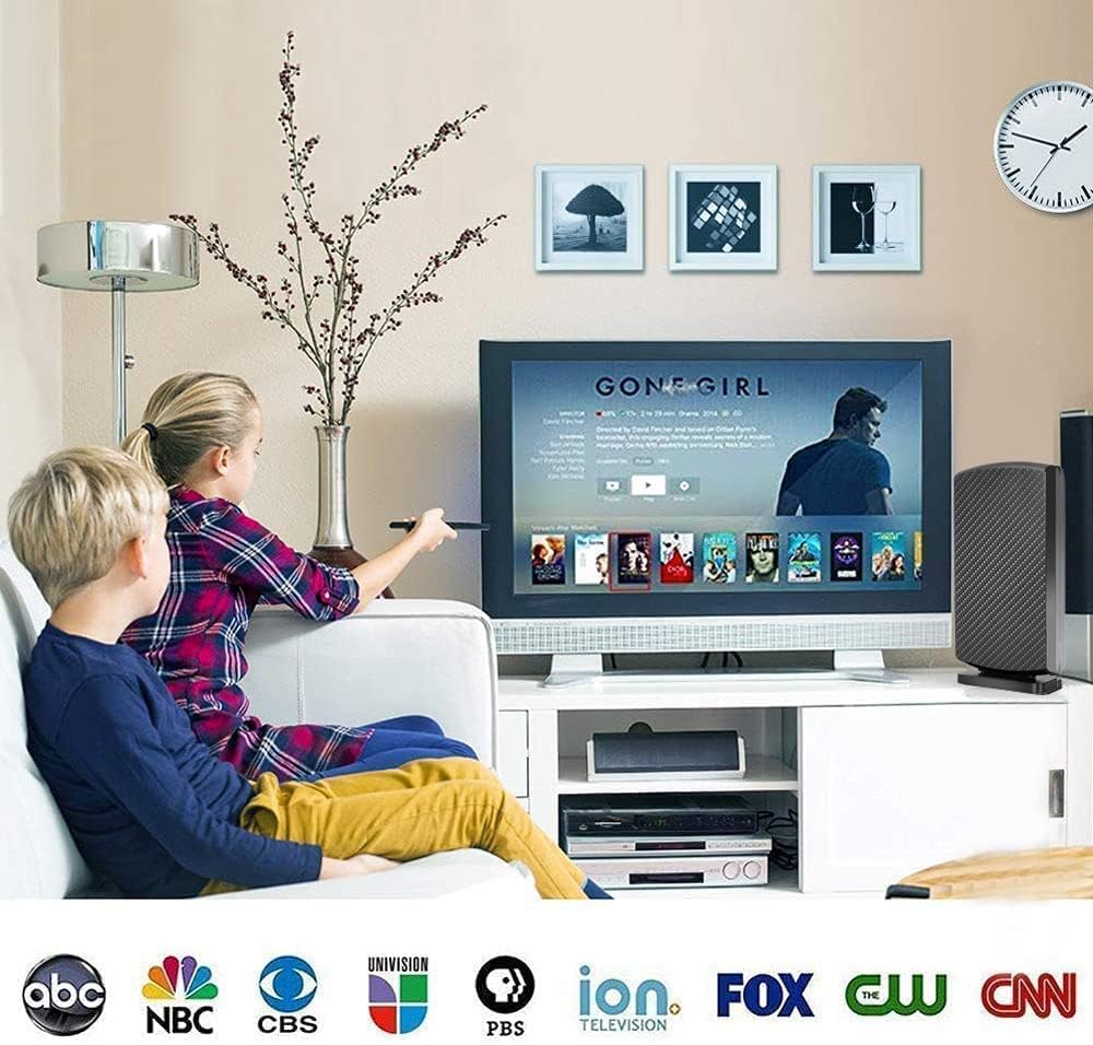 Amplified HD Digital TV Antenna Long380+ Miles Range - Support 4K 8K 1080p Fire tv Stick and All TV's