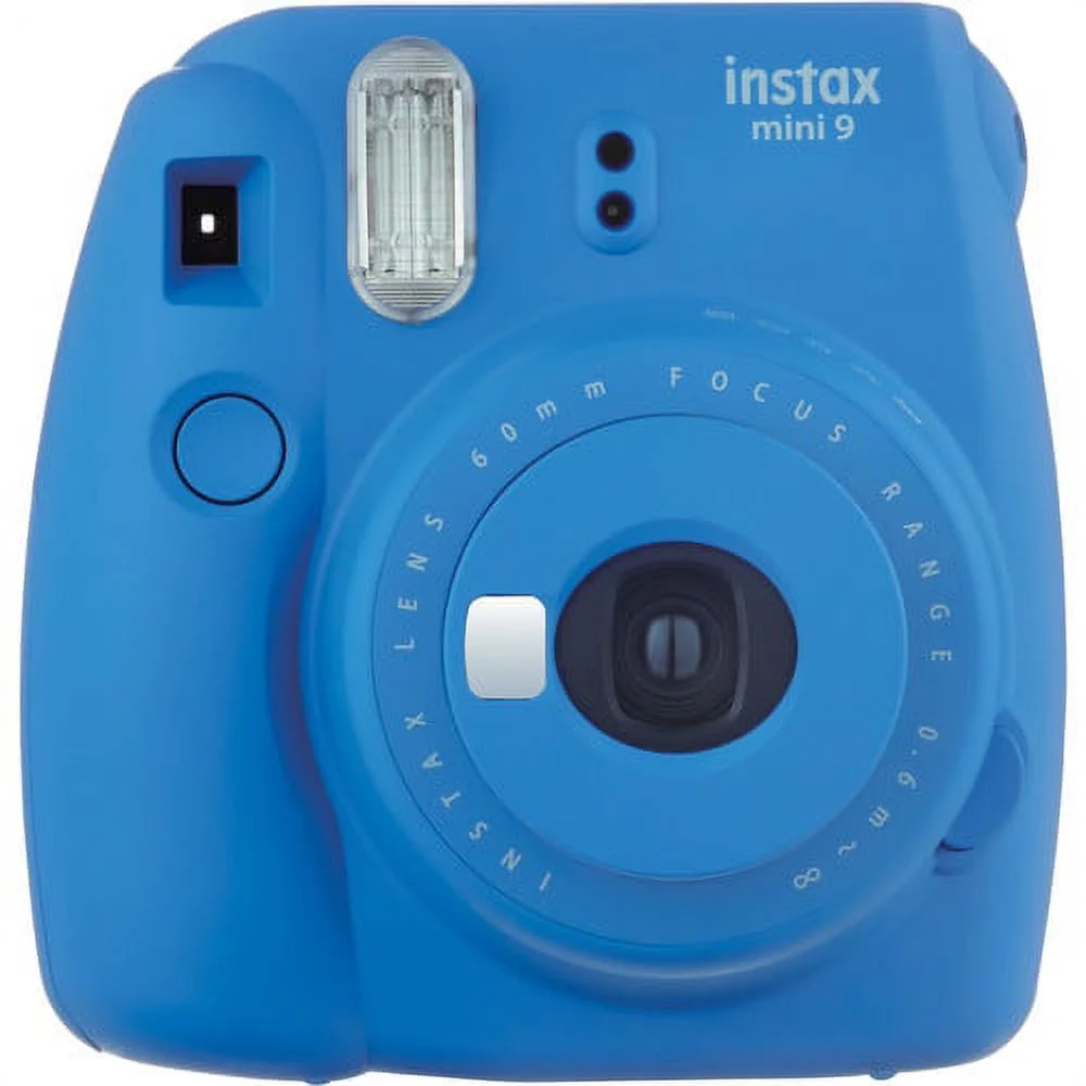 Fujifilm Instax Mini 9 Camera Cobalt Blue + 15 PC Accessory Kit for Fujifilm instax mini 9 Camera Includes: 40 Fuji Instax Films + Case + Album +