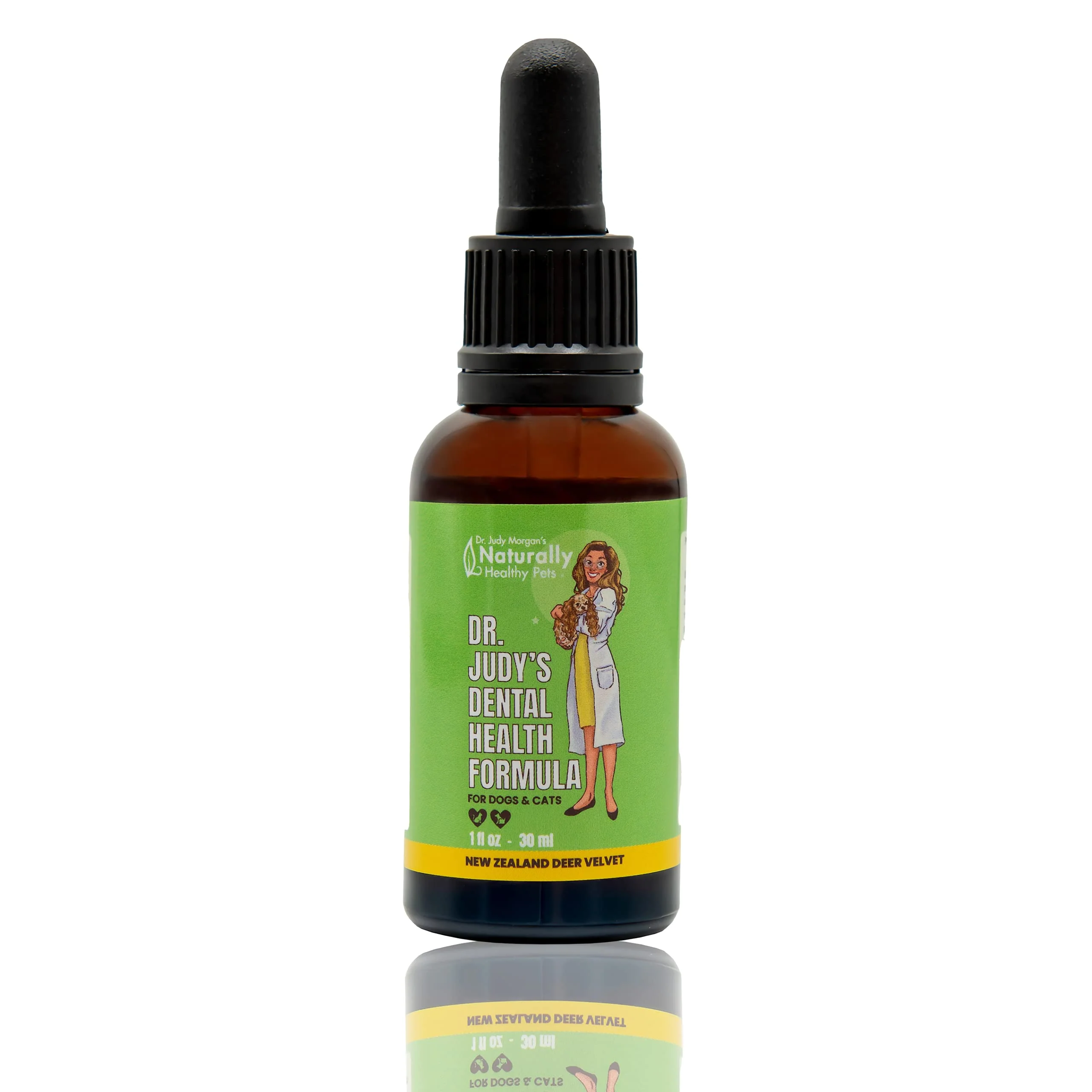 Dr. Judy Morgan's Dental Health Formula for Dogs & Cats, 1 fl oz (30 ml) - Kansas Nuitrition - HNZSDS