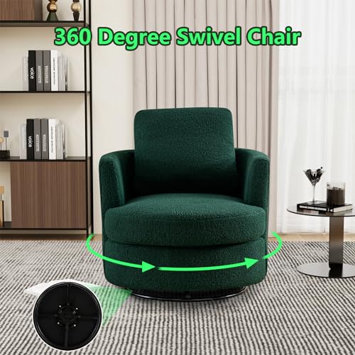 ODUWA Swivel Barrel Chair Set of 2