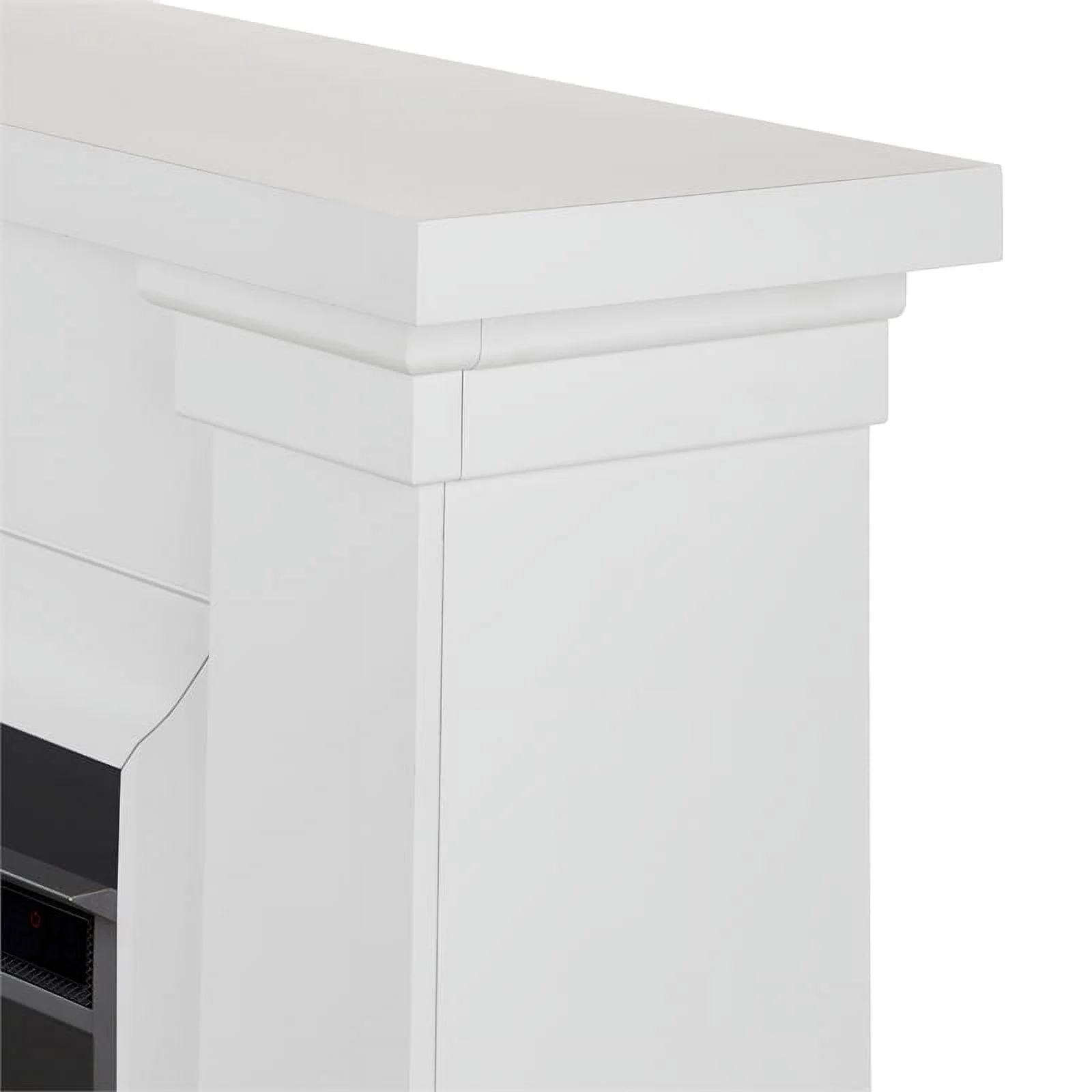 Real Flame Manus 64" Modern Wood Grand Electric Fireplace in White