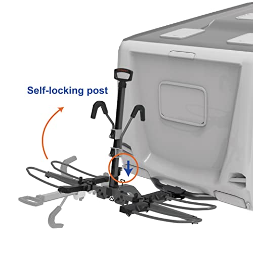 HYPERAX Volt RV 4X - Hitch Mounted 4 Bike Rack Carrier for RV, Camper, Trailer,Motorhome