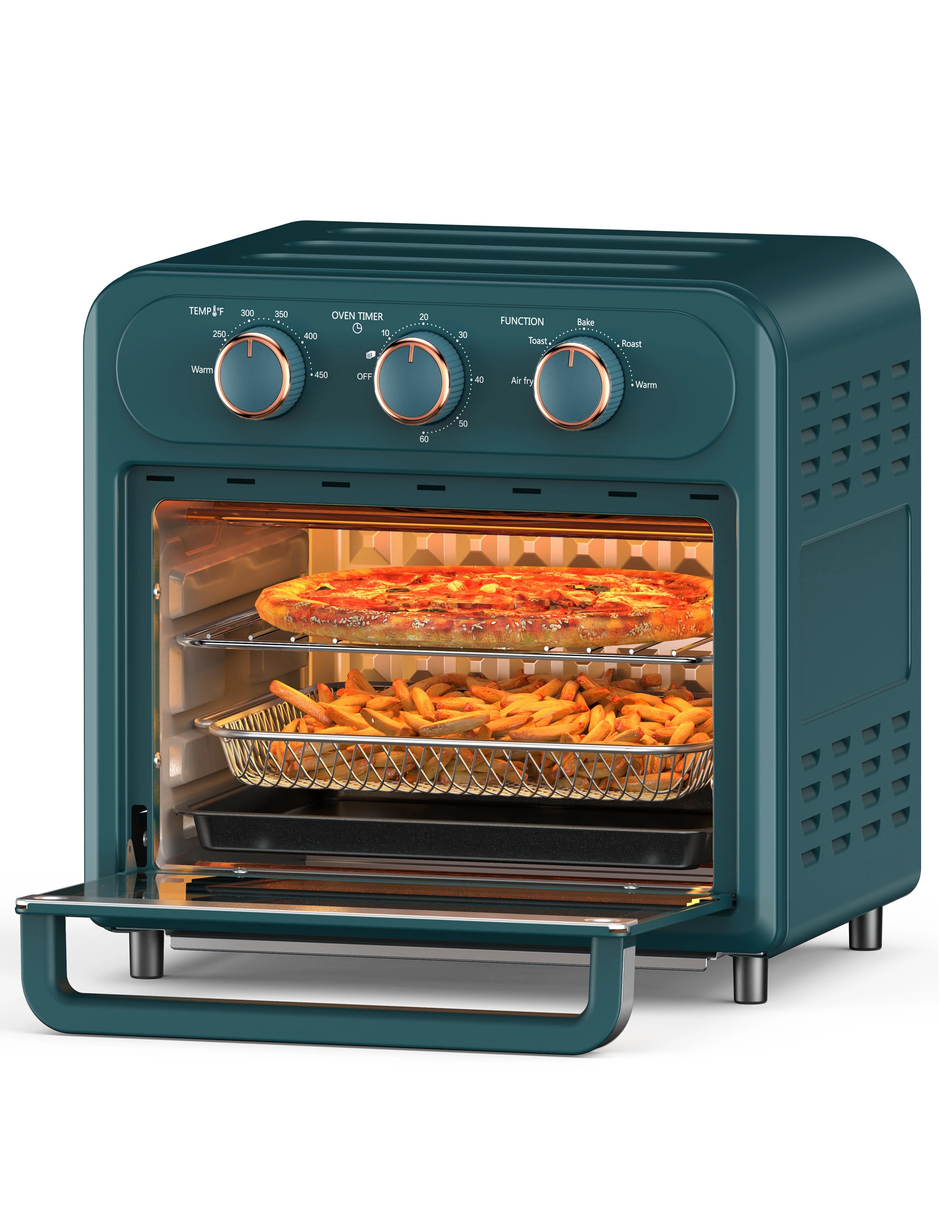 TaoTronics Air Fryer | 1700W 14.8 Quart | 9 in 1 Air Fryer Oven | Oil-less Cooker with Rotisserie Shaft