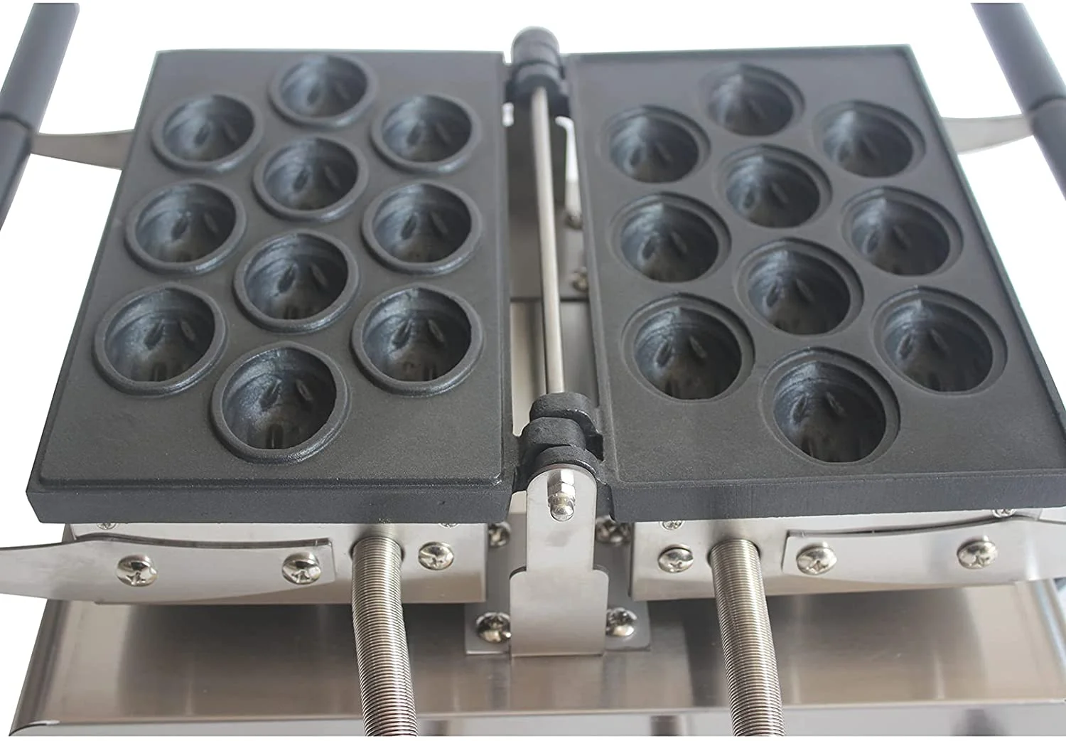 Electric Walnut Shaped Waffle Maker 10 Holes Walnut Crisp Make Non-Stick
