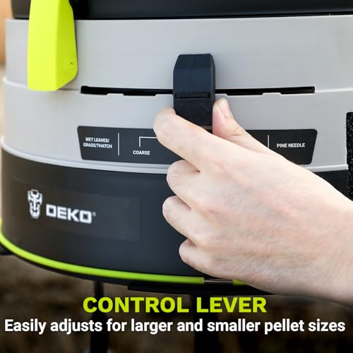 Electric Leaf Mulcher/Shredder: DEKOPRO 13-Amp 8200RPM Motor for 17:1 Reduction Ratio
