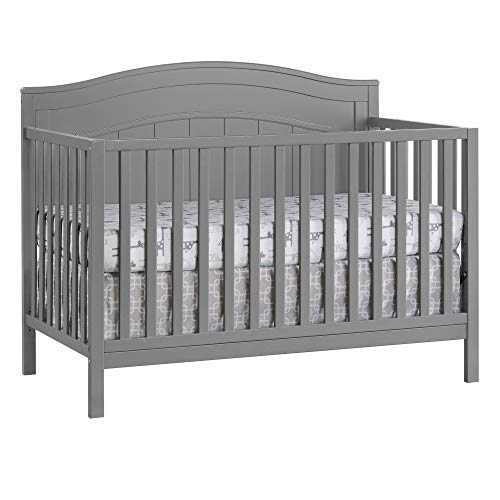 Oxford Baby North Bay 4-in-1 Convertible Crib, Snow White, GreenGuard Gold Certified