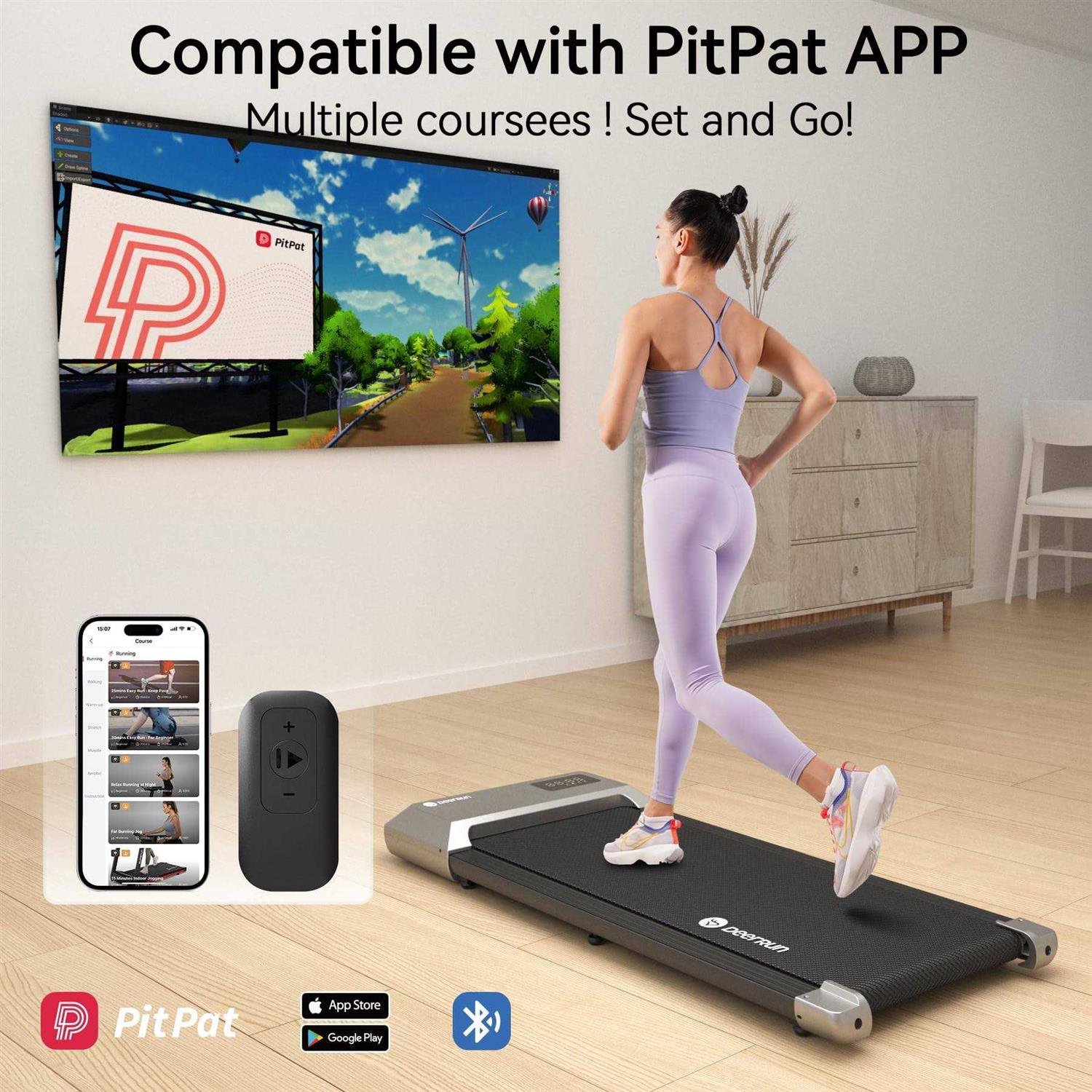 DeerRun Walking Pad Treadmill 2024 Upgrade Smart Treadmills for Home - Sports Supplies Online Store