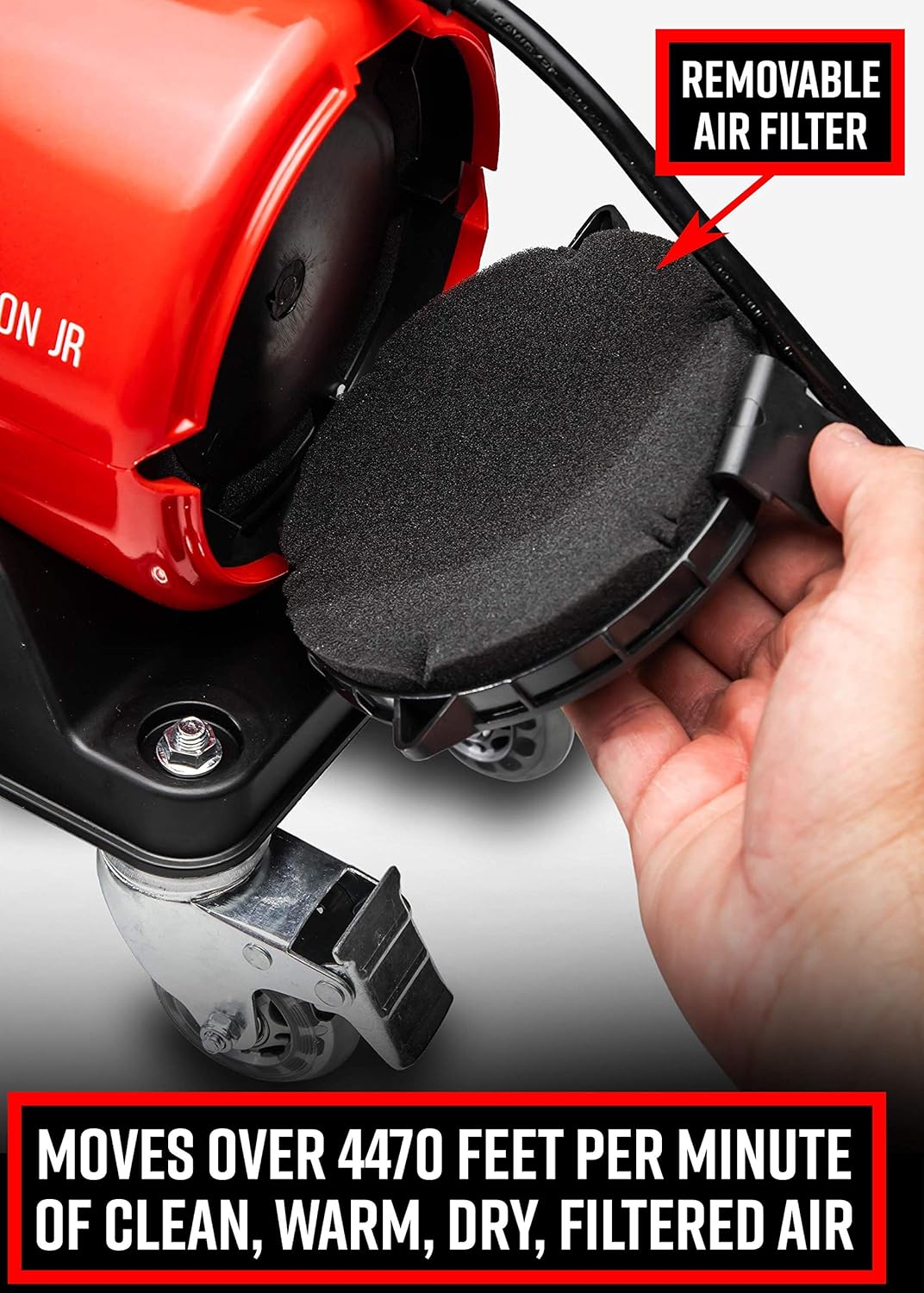 Adam's Air Cannon Jr. - High Powered Filtered Car Wash Blower | Dry Before Car Cleaning, Car Detailing, Car Wax
