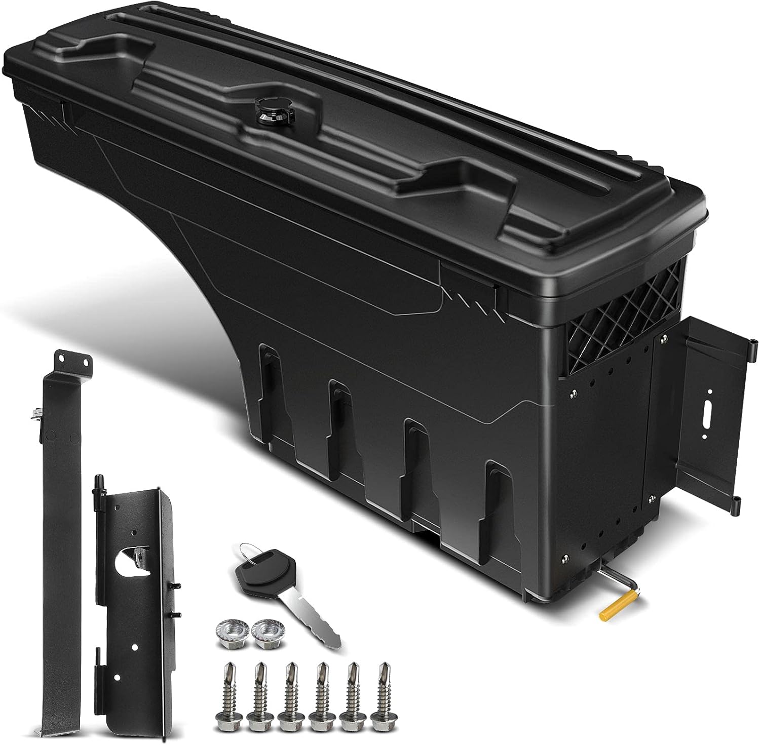 A-Premium Lockable Truck Bed Storage Box Case Tool Box Compatible with Toyota Tundra 2007-2020 Pickup Right Passenger Side