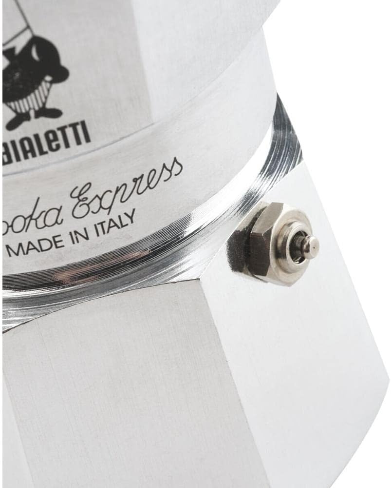 Bialetti - Moka Express: Iconic Stovetop Espresso Maker, Makes Real Italian Coffee, Moka Pot 12 Cups (22 Oz - 670 Ml), Aluminium, Silver