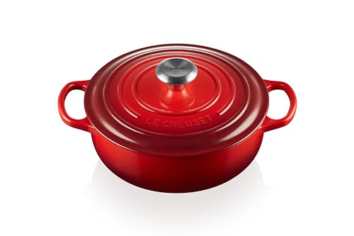 Le Creuset Enameled Cast Iron Signature Sauteuse Oven, 3.5 qt., Cerise