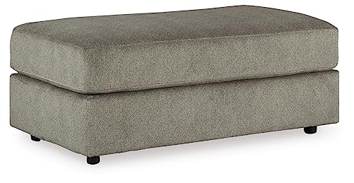 Signature Design by Ashley Soletren Contemporary Chenille Oversized Ottoman, Gray