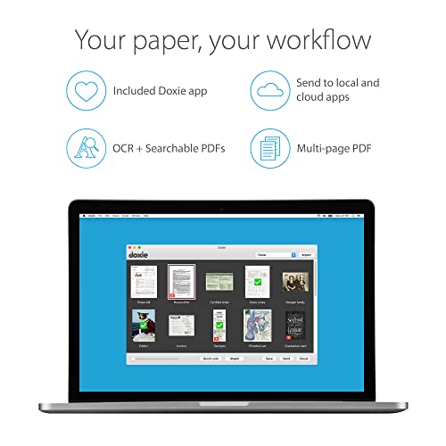 Doxie Go SE - The Intuitive Portable Document Scanner with Rechargeable Battery and Easy Software for Home, Office, or Work from Home