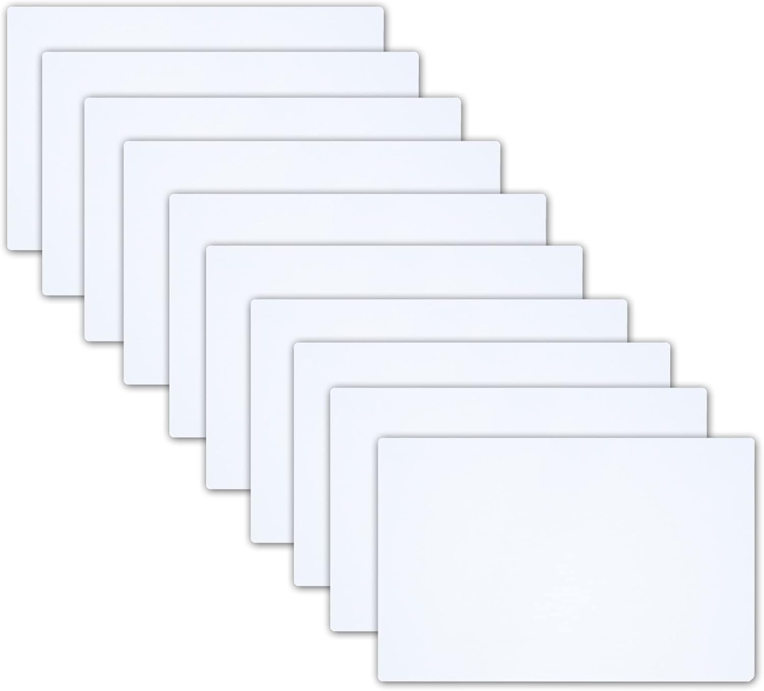 Bulk Blank Car Magnet 12x9 - .30mil Flexible, Printable, White Vinyl Surface - Safe on Vehicles