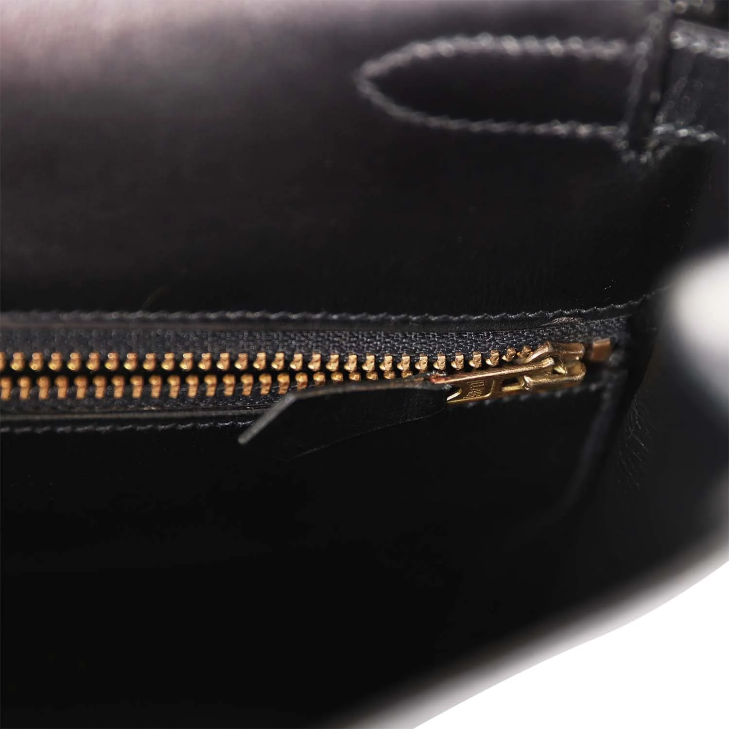 Hermes Kelly 35 Retourne Black Box Gold Hardware