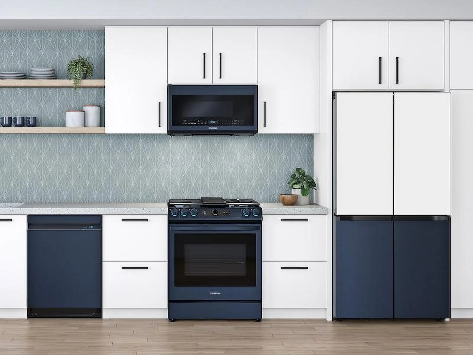 Samsung ME21A706BQN Bespoke 1000-Watt Over-the-Range Microwave