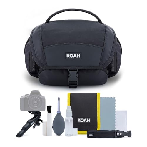 Canon EOS R50 Mirrorless Camera and 18-45mm Lens (Black) Bundle with 128GB SD Card and Camera System Gadget Bag with Accessory and Cleaning Kit (3