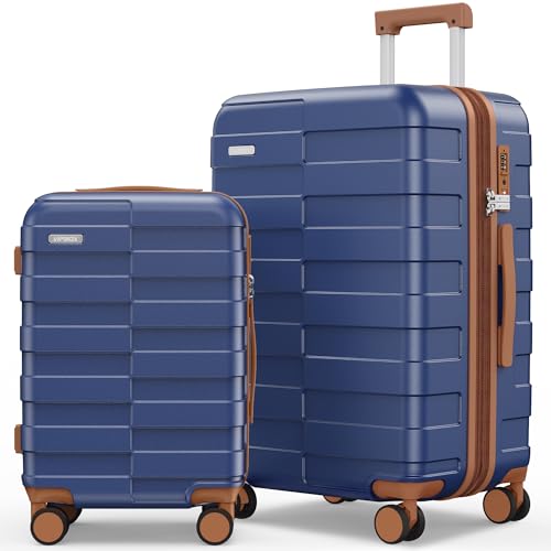 Luggage Sets 3 Piece (3-YEARS VIP SERVICE) Hardside Expandable Ultra Durable 100% PC Lightweight Carry On Travel Suitcase Set with TSA Lock Spinner