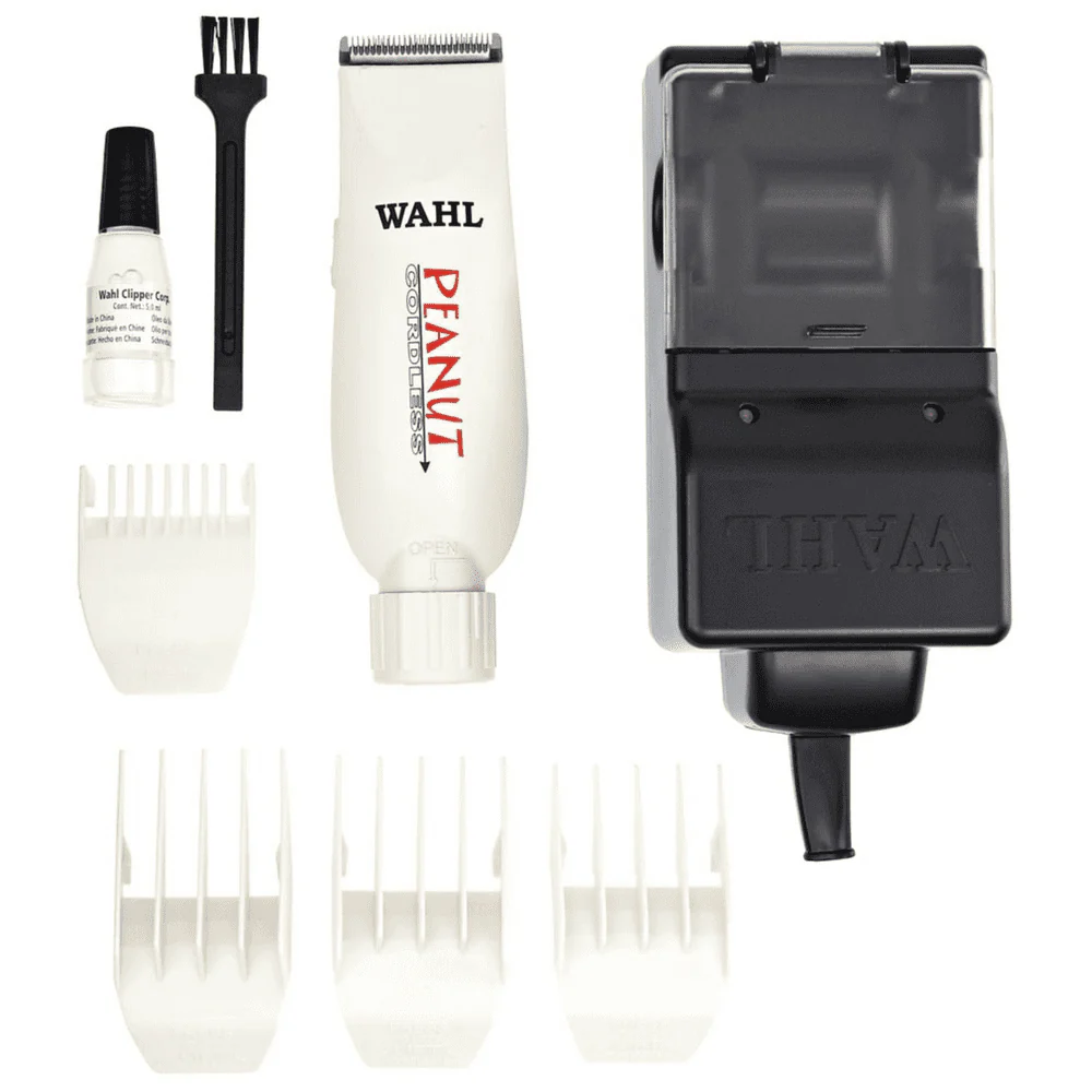 WAHL Professional Cordless Peanut Trimmer - Model # 8663 - White - 1 Pc Kit Trimmer