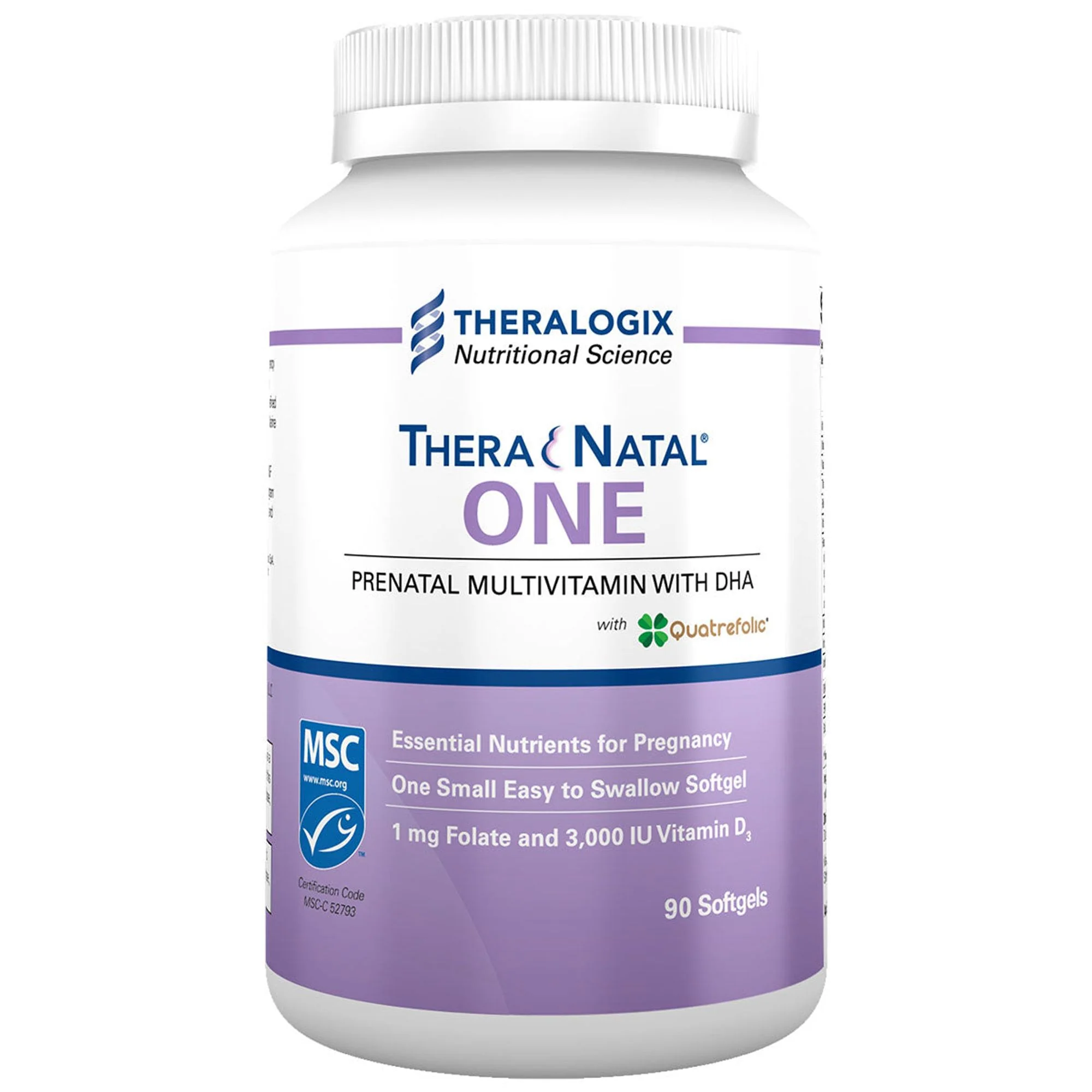 TheraNatal One Prenatal 90 softgels by Theralogix - Kansas Nuitrition - HNZSDS