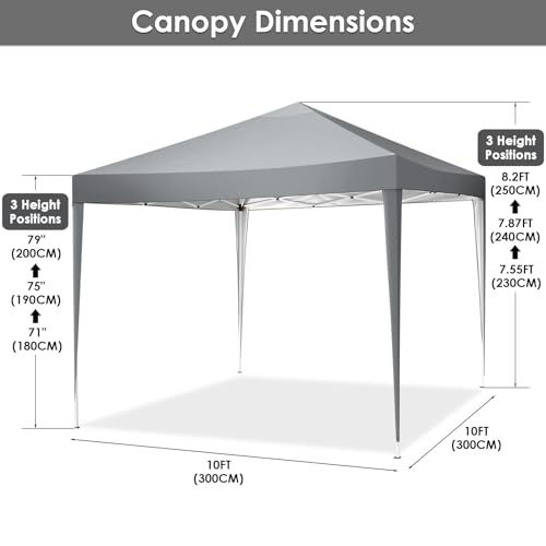 COBIZI Canopy 10x20 Pop Up Canopy Tent with 6 Sidewalls Party Tents for Parties Weddings Backyard Waterproof Canopy Outdoor Commercial Canopy Event