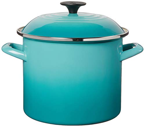 Le Creuset Enamel on Steel Stockpot, 10 qt., Olive