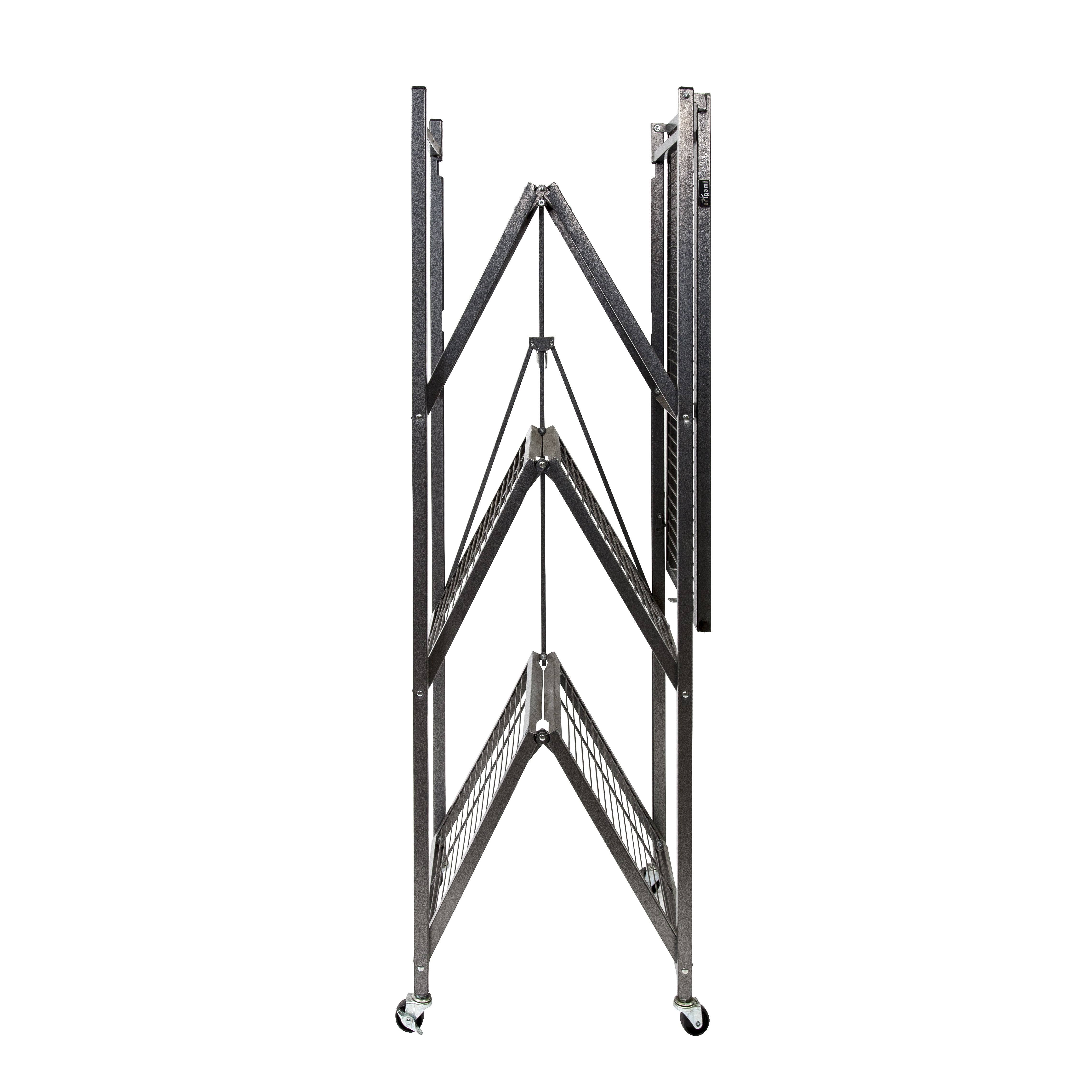 Origami Large 4-Tier Heavy-Duty Rack with Casters - Red 8100207
