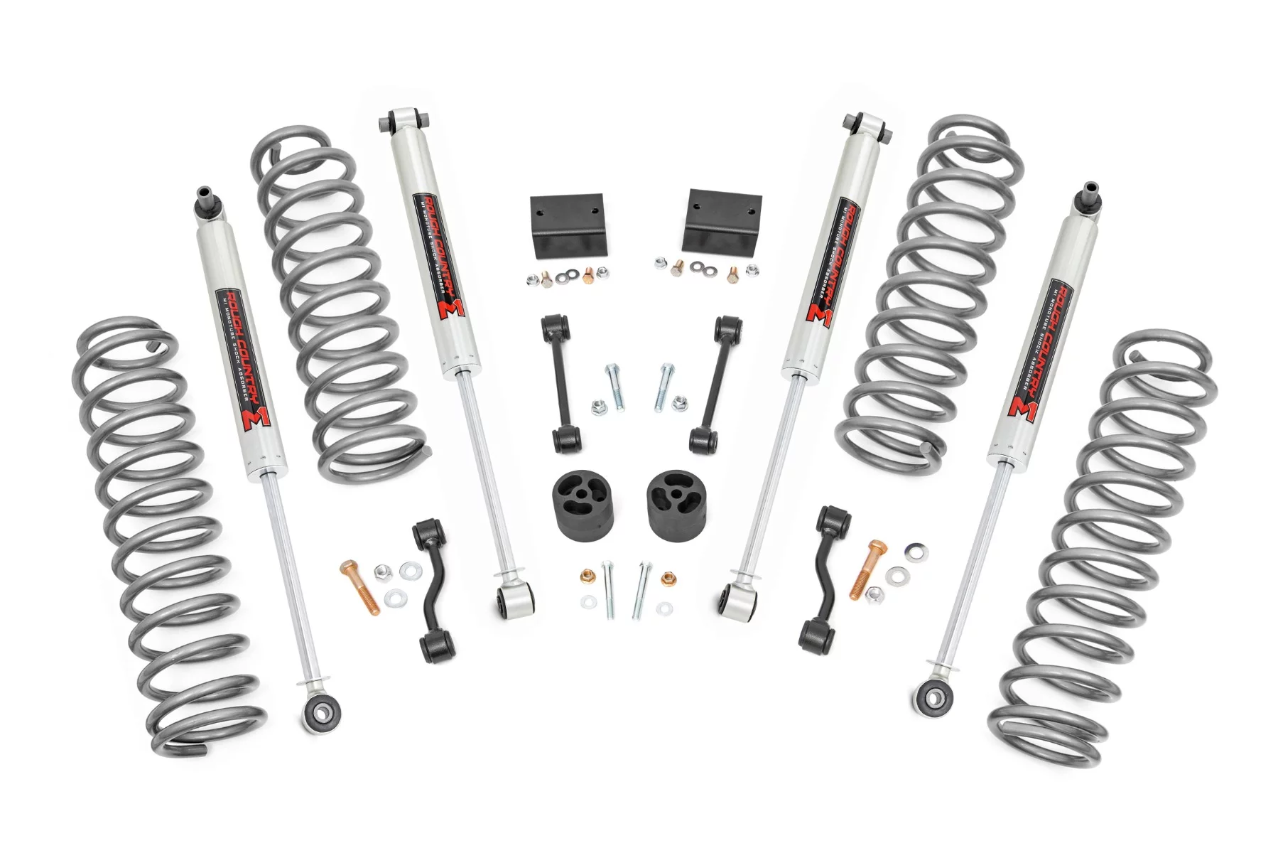 Rough Country 2.5" Lift Kit for 2018-2023 Jeep Wrangler JLU | Rubicon - 66640 - Curated Treasures Market
