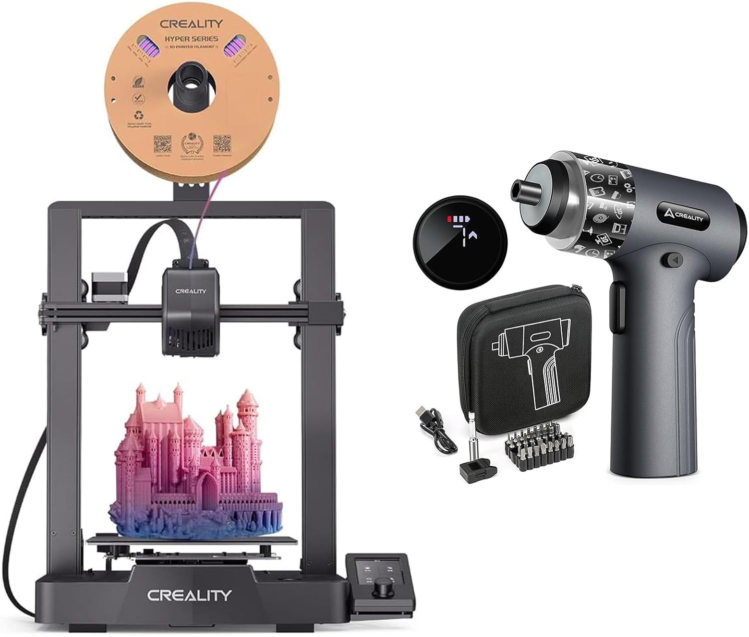Creality Ender-3 V3 SE Official 3D Printer 250mm/s Max Printing Speed Upgraded Visual UI Auto Filament Loading and Unloading Sprite Direct Extruder