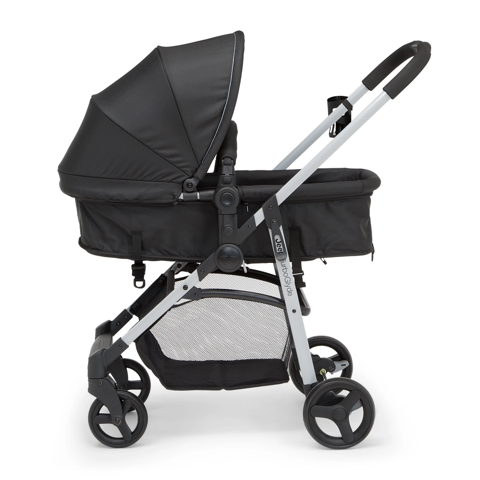 Jeep TurboGlyde 3-in-1 Stroller by Delta Children, Black