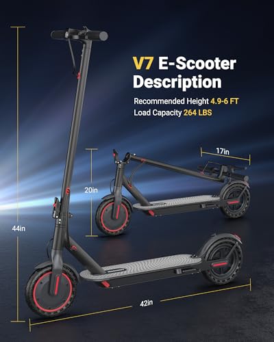 Electric Scooter for Adults & Teens, 350W Motor Up to 16 MPH, 12 Miles Range, 8.5" Honeycomb Tires, APP Control