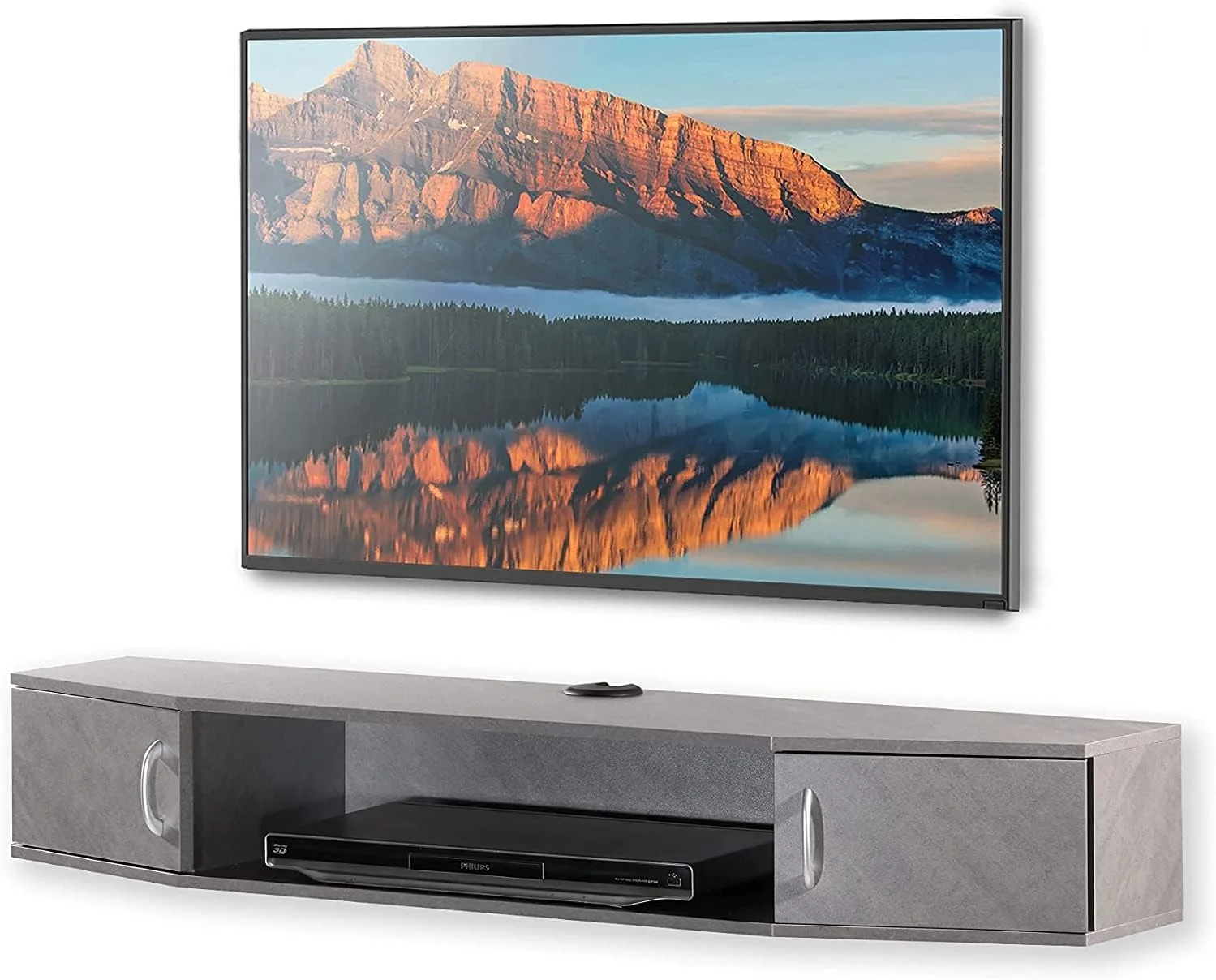 Floating TV Stand with Cabinet