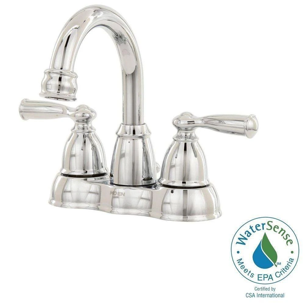 Moen CA84913 Chrome Banbury Two-Handle Bathroom Faucet
