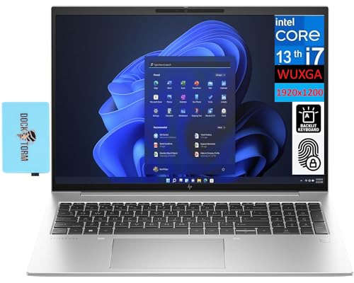 HP EliteBook 860 G10 Business Laptop 16.0" IPS WUXGA Display (Intel i7-1360P, 64GB DDR5, 1TB PCIe SSD, Backlit KYB, Fingerprint, 2 Thunderbolt 4